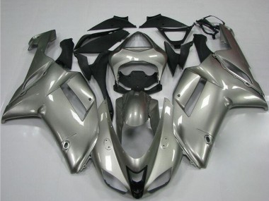 2007-2008 Kawasaki ZX6R Motorcycle Fairings - Grey