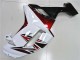 2007-2008 Kawasaki ZX6R Motorcycle Fairings - White Black Red