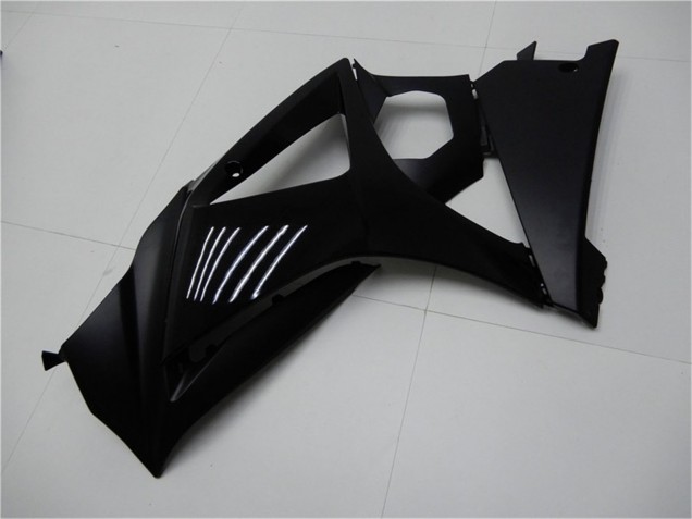2007-2008 Suzuki GSXR 1000 Motorcycle Fairings - Glossy Black Matte Black No Decal