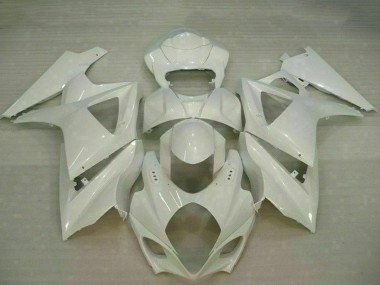 2007-2008 Suzuki GSXR 1000 Motorcycle Fairings - White