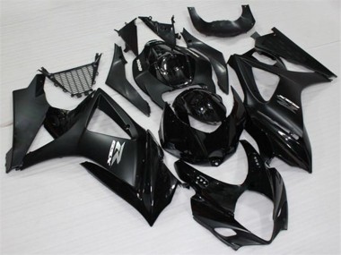 2007-2008 Suzuki GSXR 1000 Motorcycle Fairings - Glossy Black Matte Black White