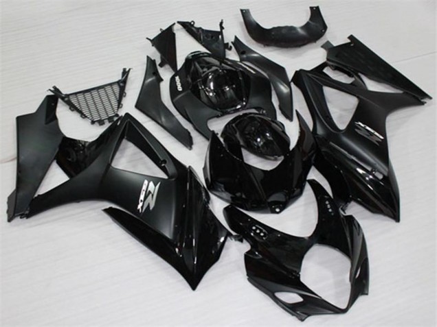 2007-2008 Suzuki GSXR 1000 Motorcycle Fairings - Glossy Black Matte Black White