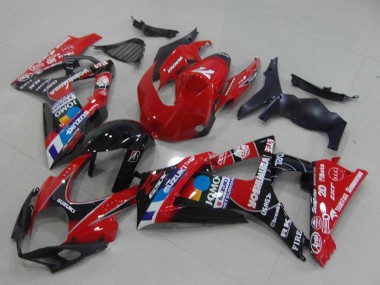 2007-2008 Suzuki GSXR 1000 Motorcycle Fairings - Red Black Blue White JOMO