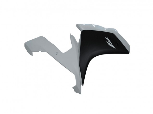 2007-2008 Yamaha YZF R1 Motorcycle Fairing - White Matte Black
