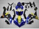 2007-2008 Yamaha YZF R1 Motorcycle Fairings - Blue Yellow Black Shark