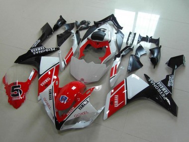 2007-2008 Yamaha YZF R1 Motorcycle Fairings - White Red Black Petronas Goxel