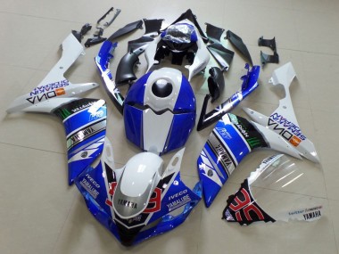 2007-2008 Yamaha YZF R1 Motorcycle Fairings - White Blue Black Green Monster Yamalube