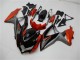 2008-2010 Suzuki GSXR 600/750 Motorcycle Fairings - Orange Grey Glossy Black