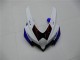 2008-2010 Suzuki GSXR 600/750 Motorcycle Fairings - White Blue Black Red Line