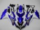 2008-2010 Suzuki GSXR 600/750 Motorcycle Fairings - White Blue Black Red Line