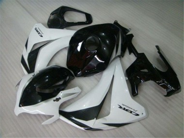 2008-2011 Honda CBR1000RR Motorcycle Fairings Kits - White Glossy Black