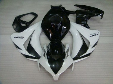 2008-2011 Honda CBR1000RR Motorcycle Fairings Kits - White Glossy Black