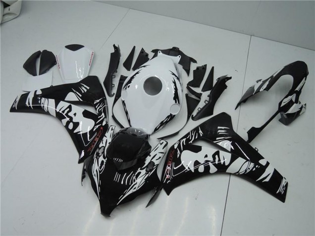2008-2011 Honda CBR1000RR Abs Fairings - White Glossy Black