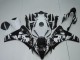 2008-2011 Honda CBR1000RR Abs Fairings - White Glossy Black