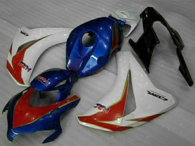 2008-2011 Honda CBR1000RR Motorcycle Fairings Kit - White Red Blue HRC