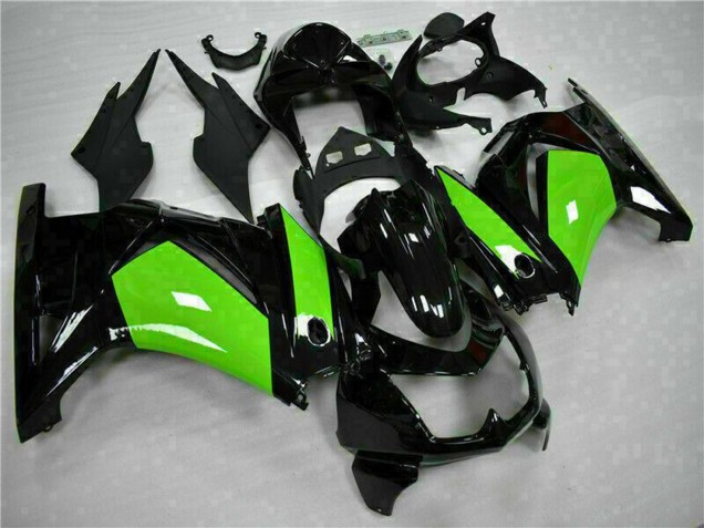 2008-2012 Kawasaki EX250 Motorcycle Fairings - Glossy Black Green