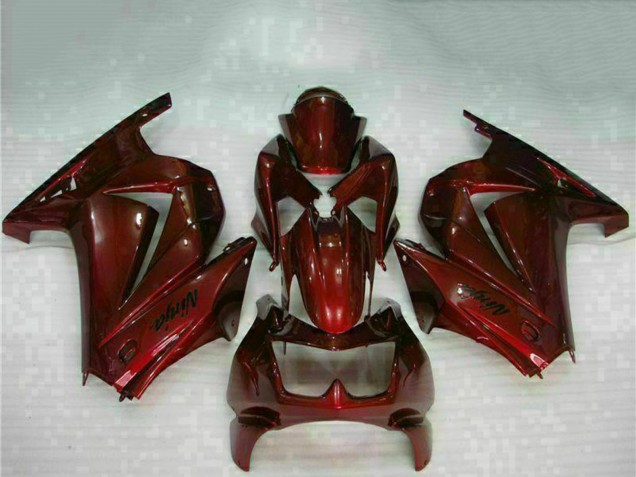 2008-2012 Kawasaki EX250 Motorcycle Fairings - Maroon Red
