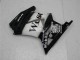 2008-2012 Kawasaki EX250 Motorcycle Fairings - Glossy Black White West