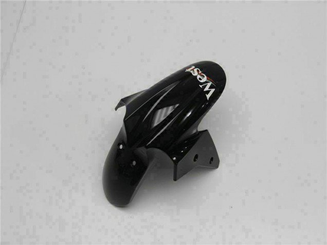 2008-2012 Kawasaki EX250 Motorcycle Fairings - Glossy Black White West