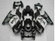 2008-2012 Kawasaki EX250 Motorcycle Fairings - Glossy Black White West
