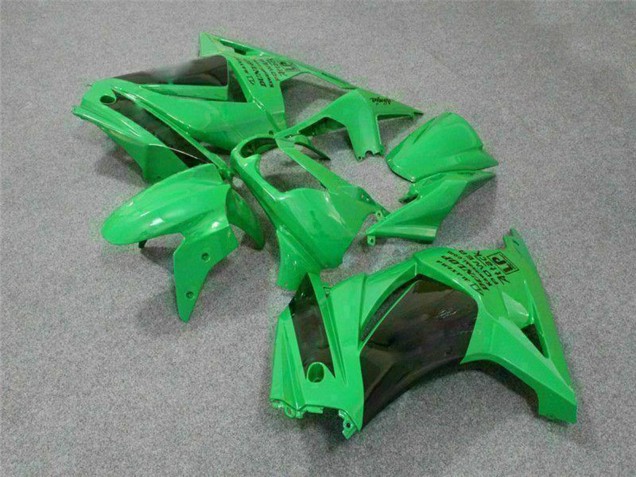 2008-2012 Kawasaki EX250 Motorcycle Fairings - Green Black
