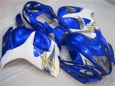 2008-2020 Suzuki GSXR 1300 Hayabusa Motorcycle Fairings - White Blue