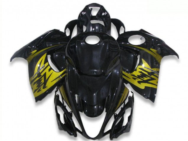 2008-2020 Suzuki GSXR 1300 Hayabusa Motorcycle Fairings - Glossy Black Yellow
