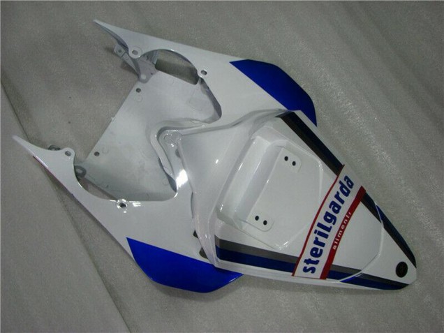 2008-2016 Yamaha YZF R6 Motorcycle Fairings - White Blue Red Sterilgarda Volvo Fimer Yamalube
