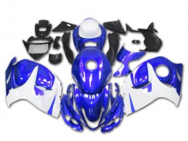 2008-2020 Suzuki GSXR 1300 Hayabusa Motorcycle Fairings - Blue White