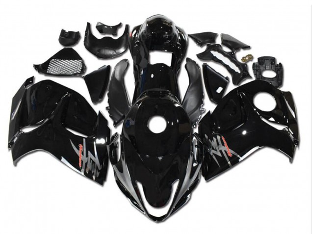 2008-2020 Suzuki GSXR 1300 Hayabusa Motorcycle Fairings - Glossy Black Grey