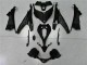 2009-2011 Kawasaki EX650 Motorcycle Fairings - Matte Black Red Stripe