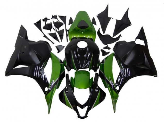 2009-2012 Honda CBR600RR Motorcycle Fairings - Black Green