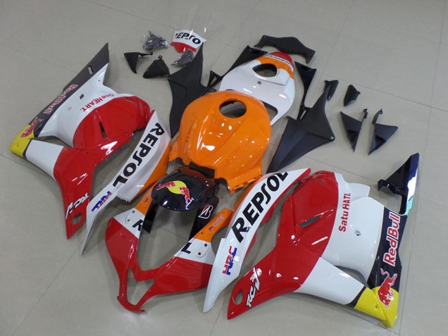 2009-2012 Honda CBR600RR Motorcycle Fairings - Orange White Red Yellow Blue Repsol HRC Red Bull