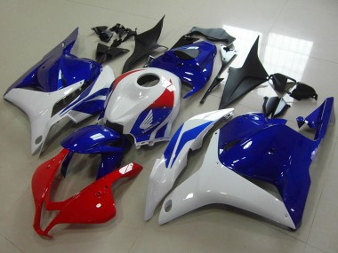 2009-2012 Honda CBR600RR Motorcycle Fairing - White Red Blue