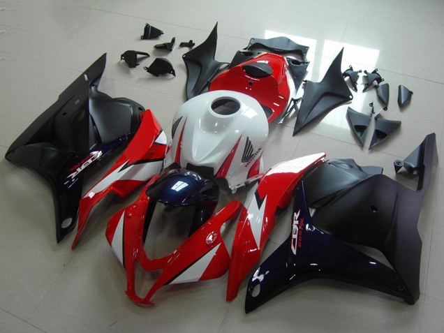 2009-2012 Honda CBR600RR Motorcycle Fairings - White Red Dark Blue Glossy Black