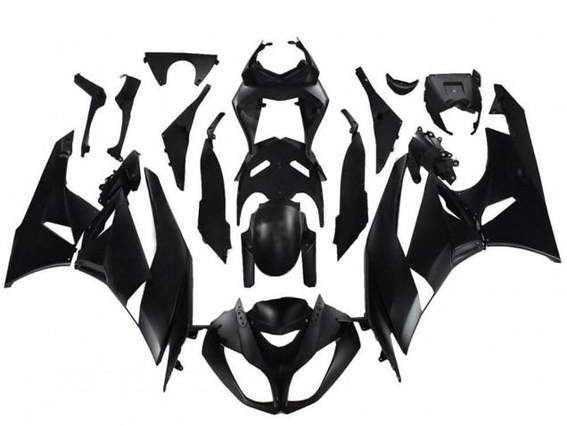 2009-2012 Kawasaki ZX6R Motorcycle Fairings - Matte Black