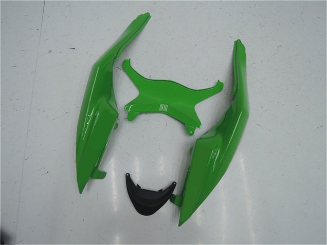 2009-2012 Kawasaki ZX6R Motorcycle Fairing Kits - Green Glossy Black