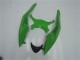 2009-2012 Kawasaki ZX6R Motorcycle Fairing Kits - Green Glossy Black