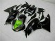2009-2012 Kawasaki ZX6R Motorcycle Fairings - Glossy Black Green