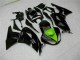 2009-2012 Kawasaki ZX6R Motorcycle Fairings - Glossy Black Green