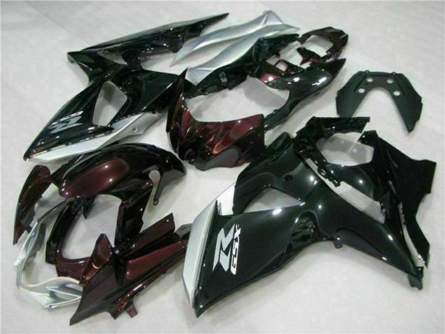 2009-2016 Suzuki GSXR 1000 Motorcycle Fairings - Glossy Black Silver White