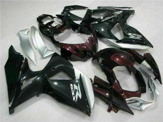 2009-2016 Suzuki GSXR 1000 Motorcycle Fairings - Glossy Black Silver White