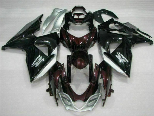 2009-2016 Suzuki GSXR 1000 Motorcycle Fairings - Glossy Black Silver White