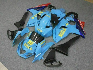 2009-2016 Suzuki GSXR 1000 Motorcycle Fairings - Blue Yellow Rizla 19 Red