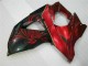 2009-2016 Suzuki GSXR 1000 Motorcycle Fairings - Red Glossy Black