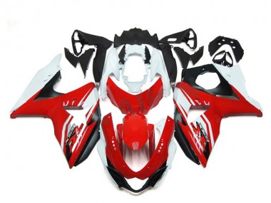 2009-2016 Suzuki GSXR 1000 Bike Fairings - White Red Black