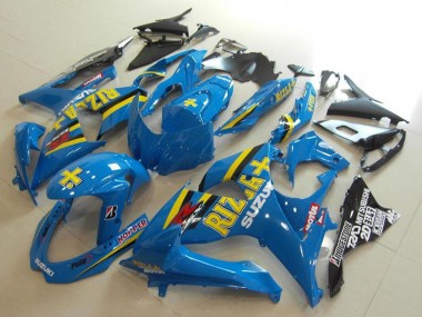2009-2016 Suzuki GSXR 1000 Motorcycle Fairings - Blue Yellow Rizla Hopper Motul