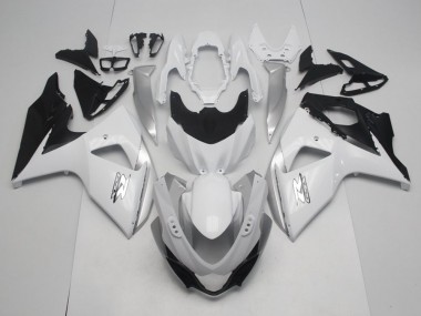 2009-2016 Suzuki GSXR 1000 Motorcycle Fairings - White Black OEM Style