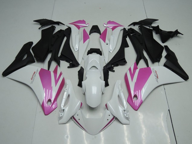 2011-2015 Honda CBR250RR Motorcycle Fairings - White Pink Matte Black