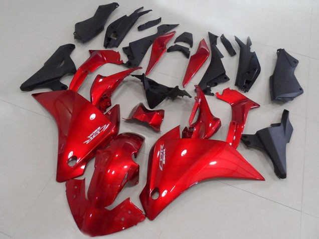 2011-2015 Honda CBR250RR Motorcycle Fairings - Red Matte Black